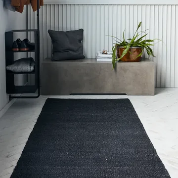 Tapis Hempi 90x300 cm - Noir - House Doctor