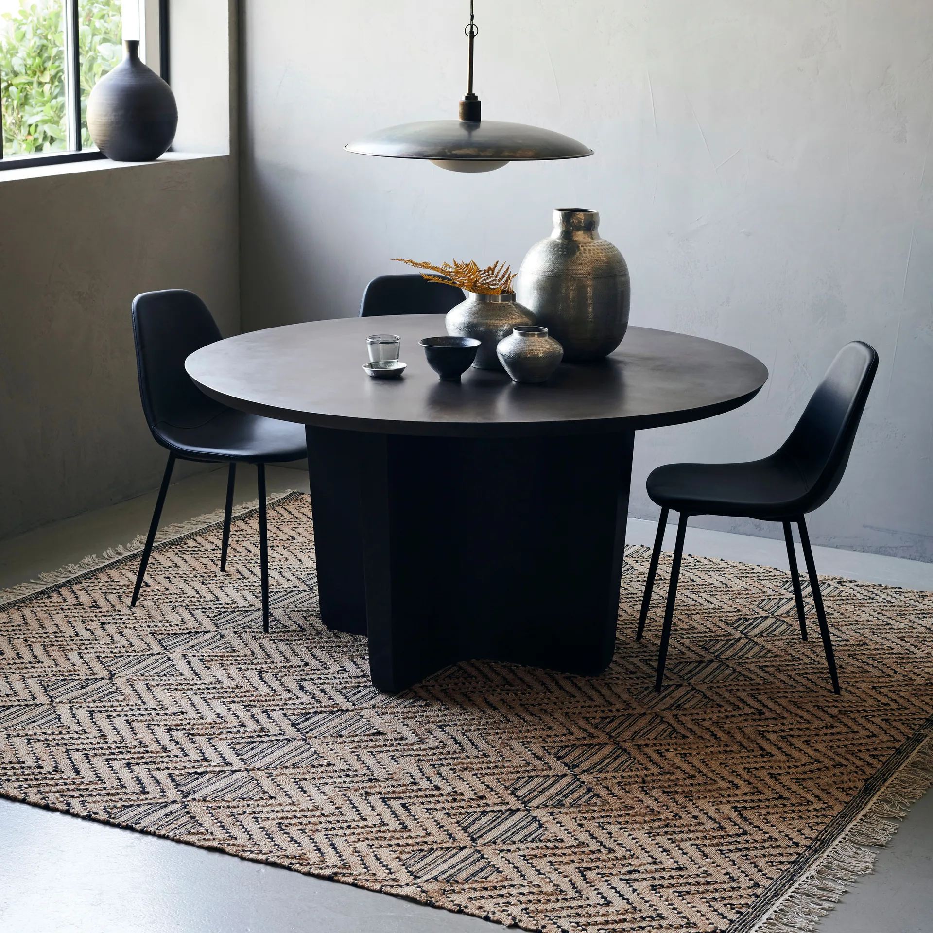 Tapis Ranjar 250x250 cm, Marron House Doctor