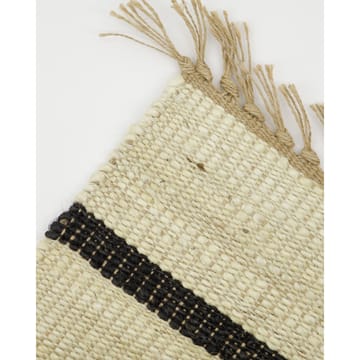 Tapis Sima 60x90 cm - Noir-nature - House Doctor