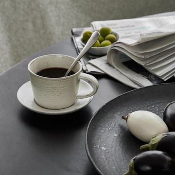 Tasse avec soucoupe Pion 23 cl - Gris-blanc - House Doctor
