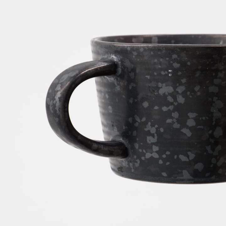 Tasse avec soucoupe Pion 23 cl, Noir-marron House Doctor