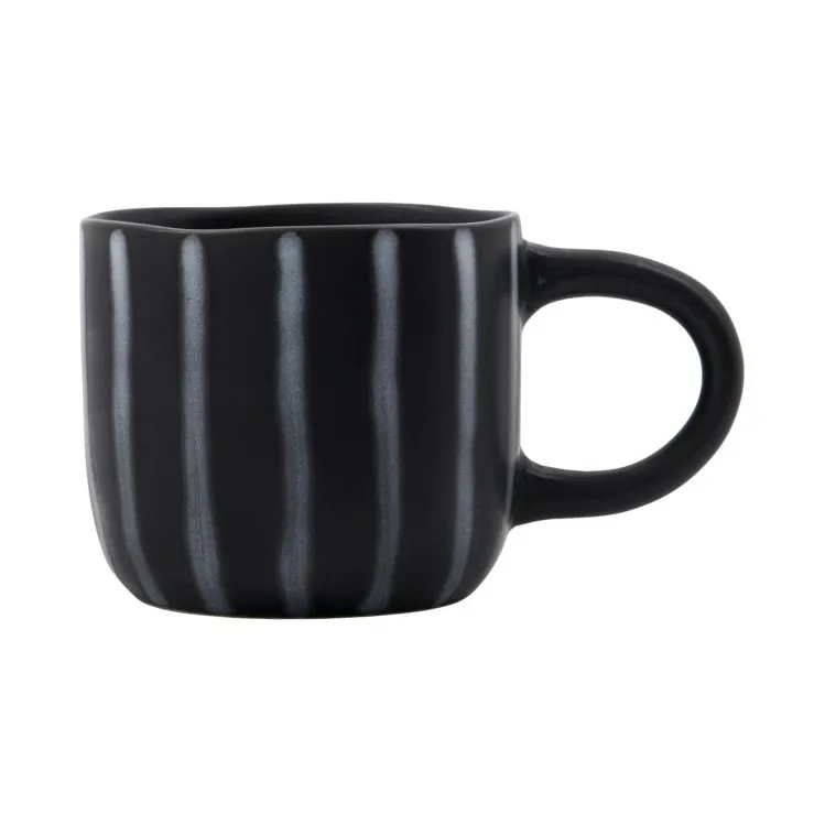 Tasse Line 30 cl, Noir-marron House Doctor