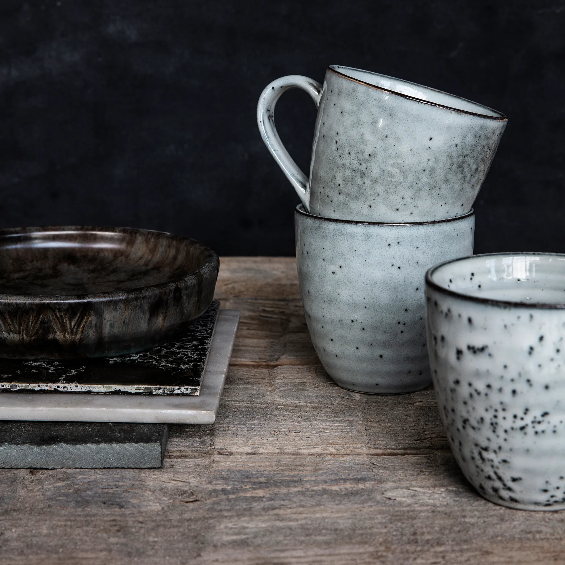 Tasse rustique 30 cl, Gris-bleu House Doctor