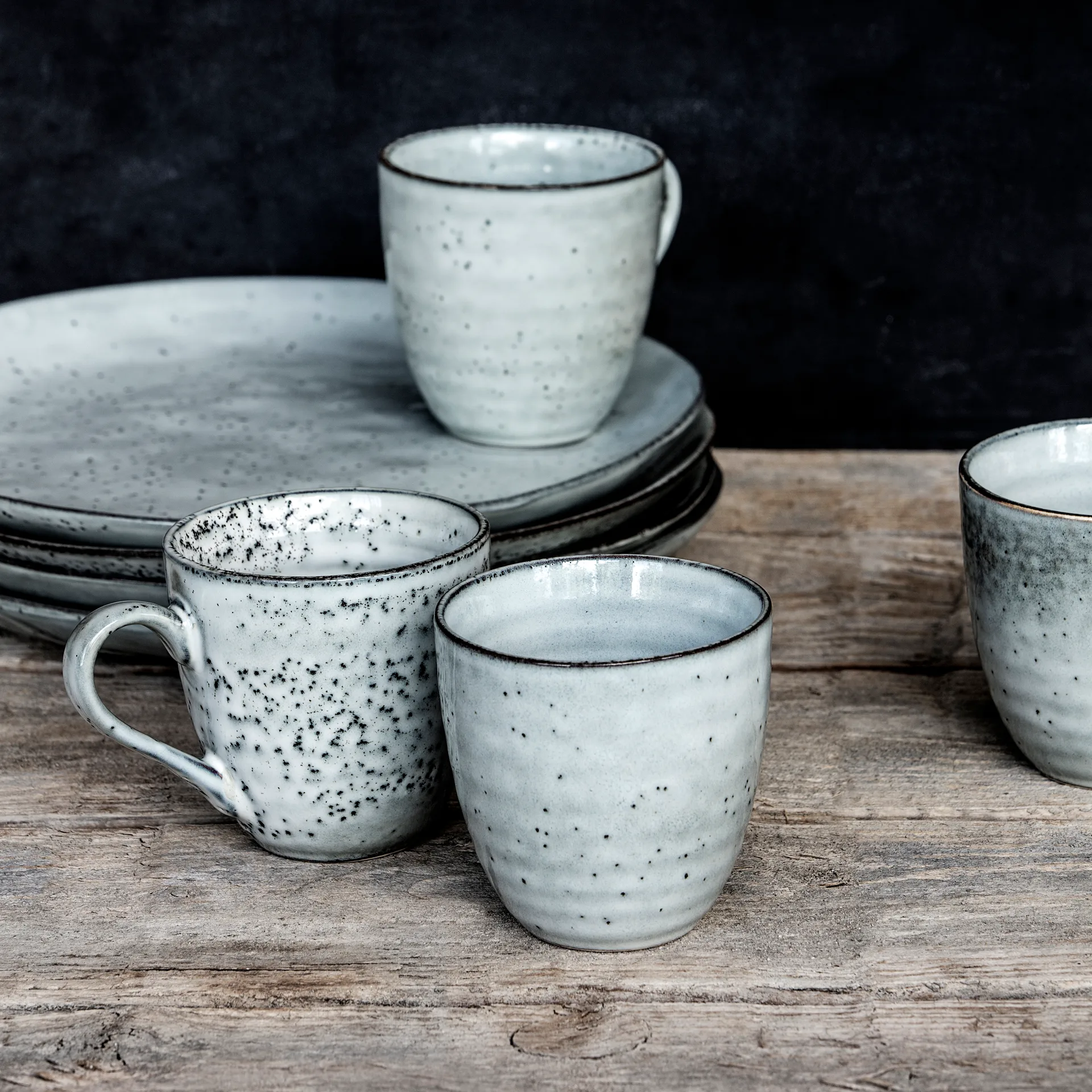 Tasse rustique 30 cl, Gris-bleu House Doctor