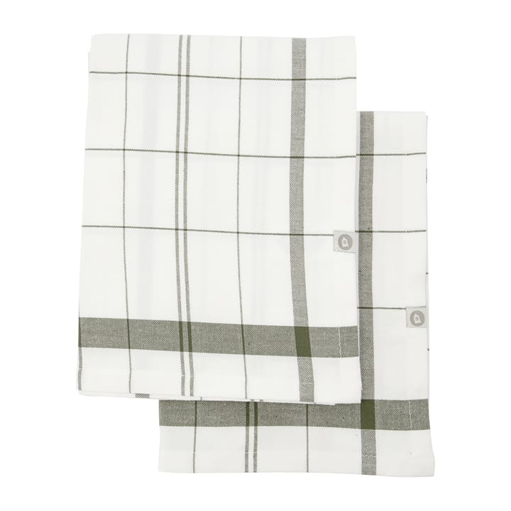 Torchon Chef 55x75 cm Lot de 2, Vert House Doctor
