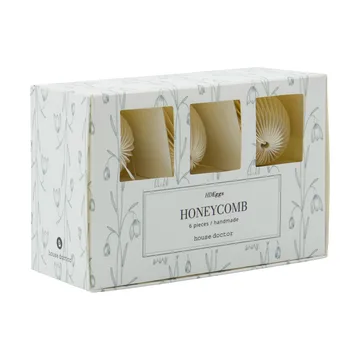 Œuf de Pâques Honeycomb 6 pièces - Off-white - House Doctor
