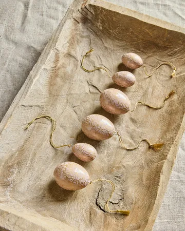 Œufs de Pâques Bloom 6 pièces - Rose - House Doctor