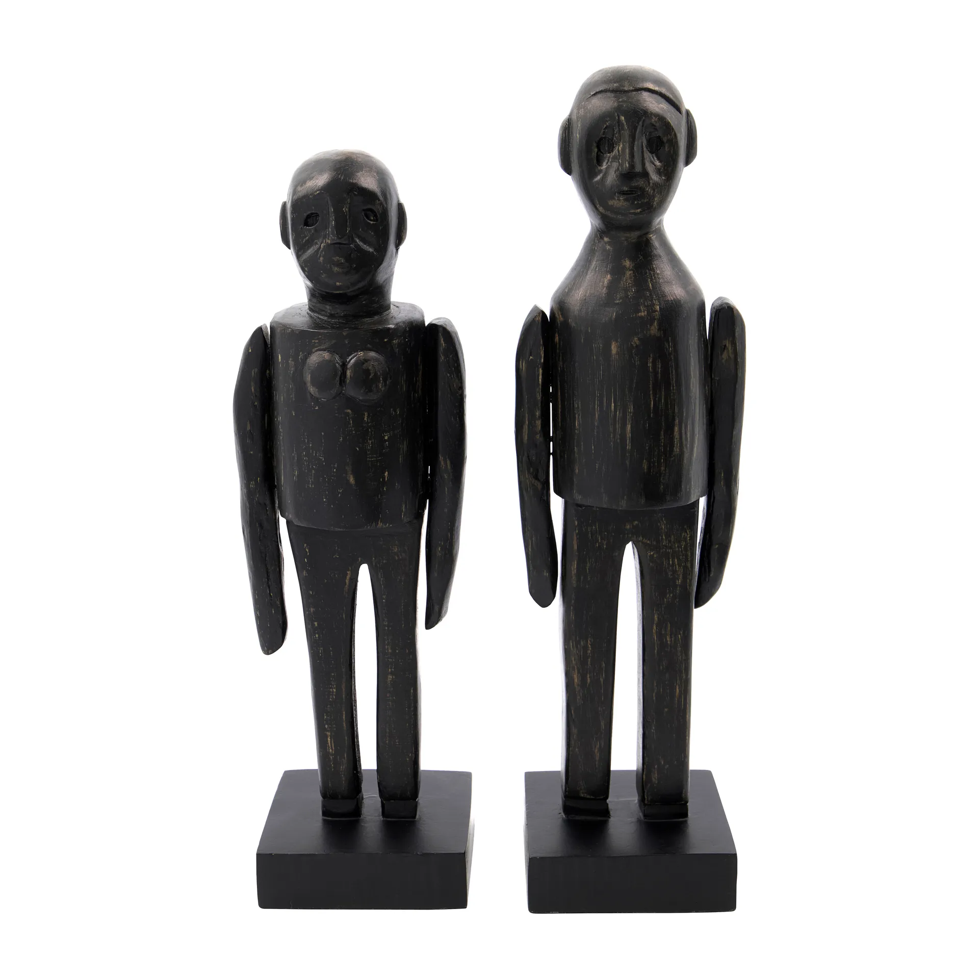 Œuvre d'art Spouses 32 cm 2 pièces, Noir House Doctor