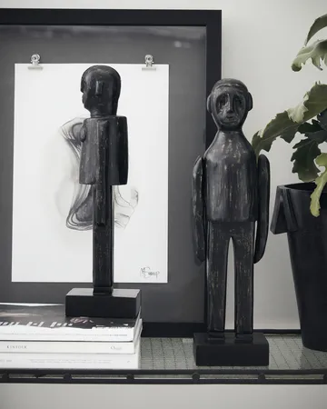Œuvre d'art Spouses 32 cm 2 pièces - Noir - House Doctor