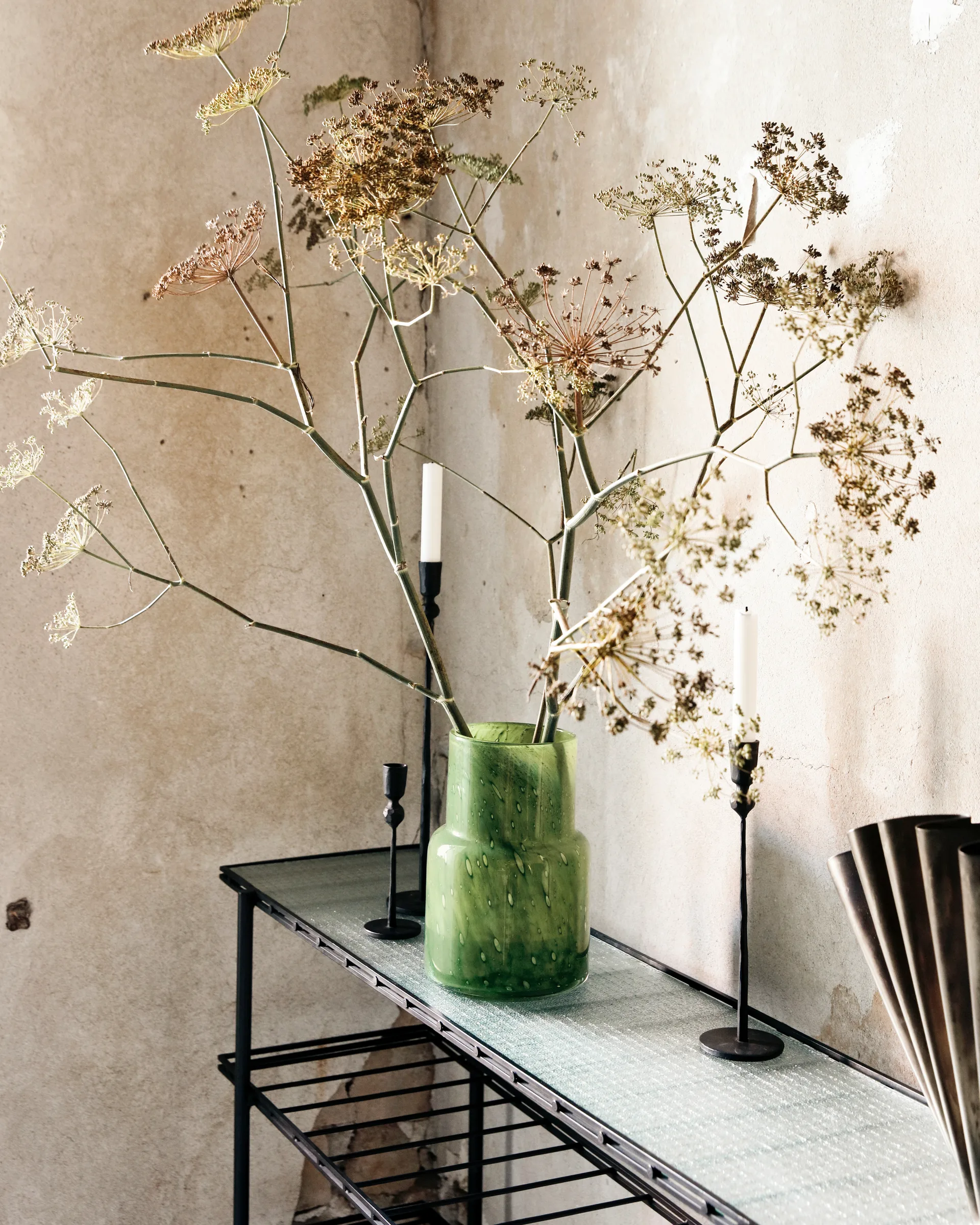 Vase Bole Ø17,5 cm, Vert foncé House Doctor