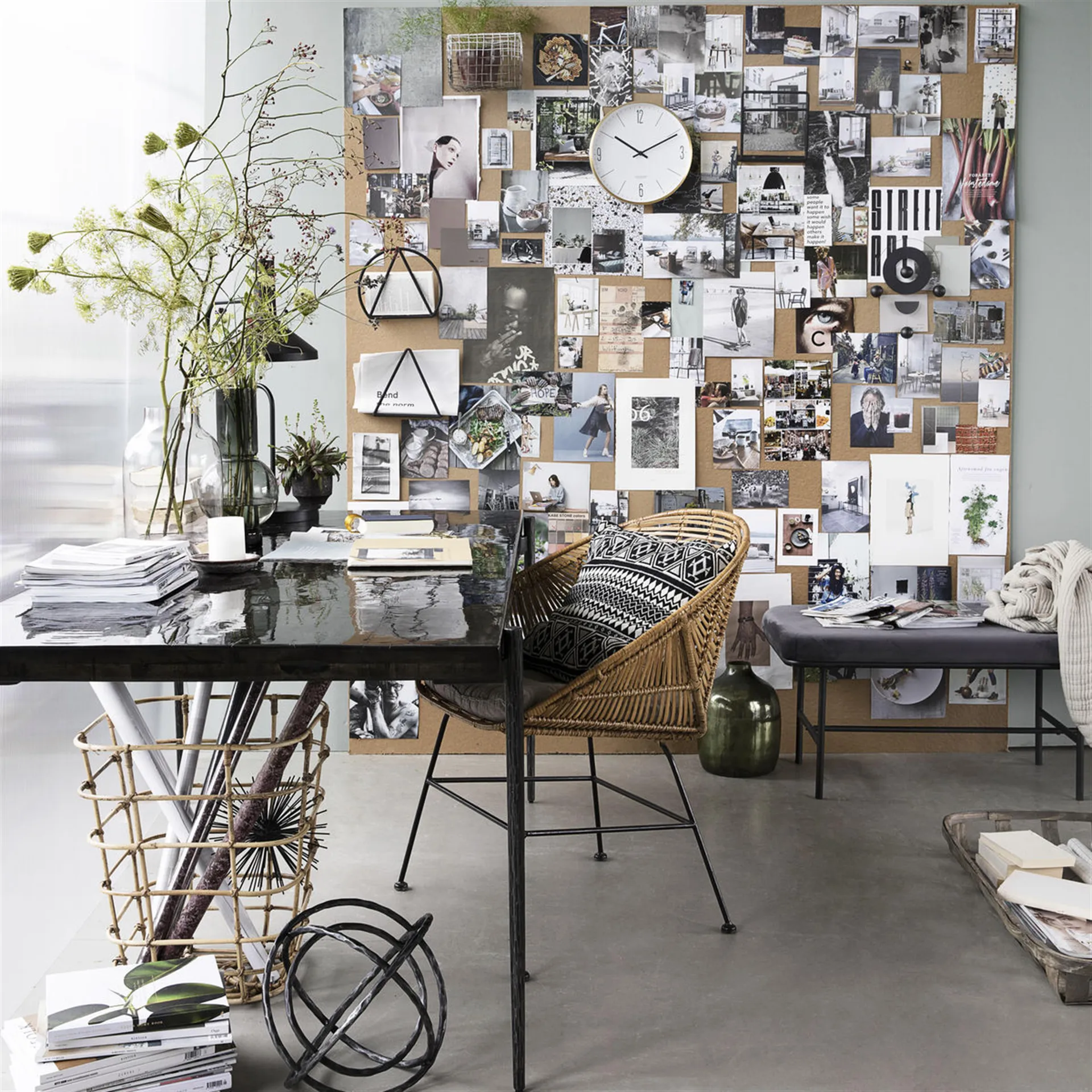 Vase Bubble 35 cm, gris House Doctor