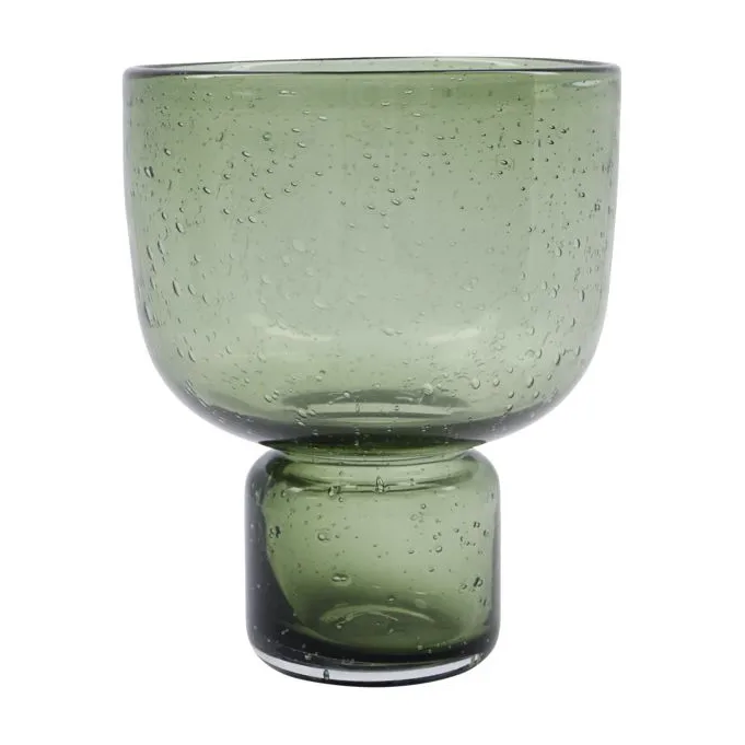 Vase Farida 22 cm, Vert olive House Doctor