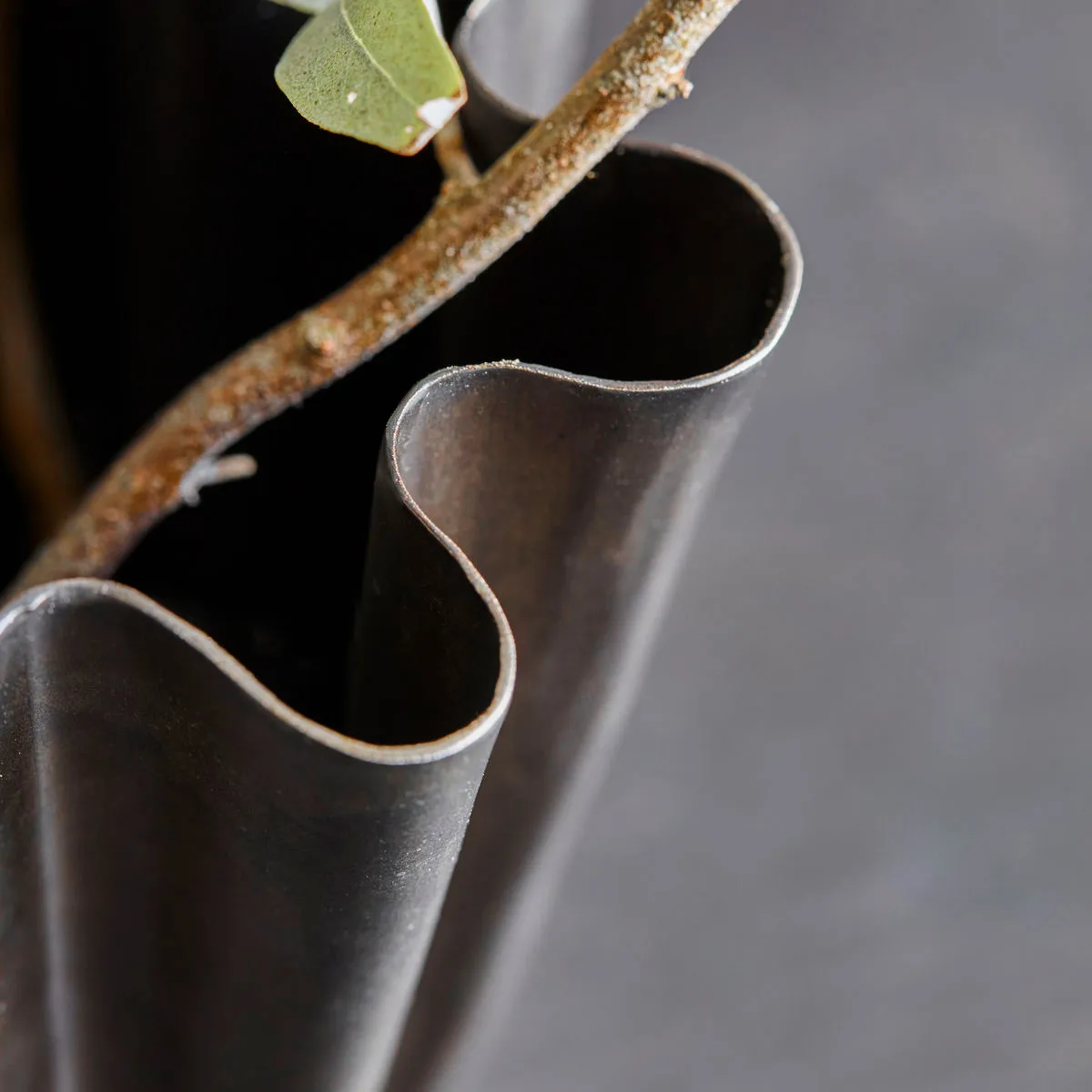 Vase Flood 13 cm, Brun antique House Doctor