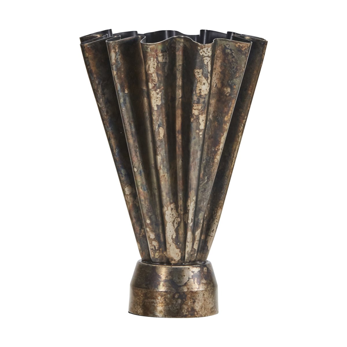 House Doctor Vase Flood Ø23 cm Antique brun