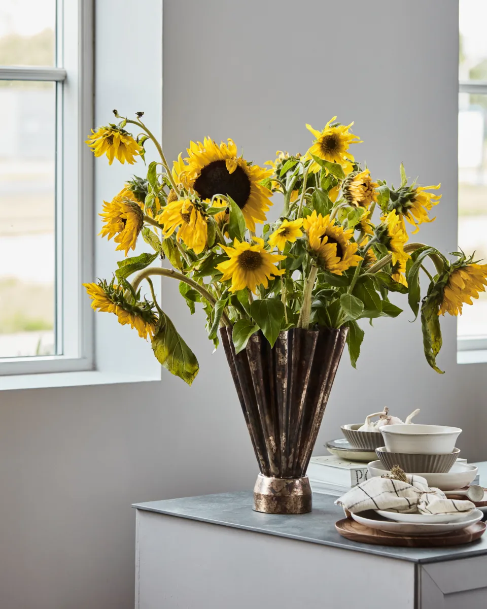 Vase Flood Ø23 cm, Antique brun House Doctor