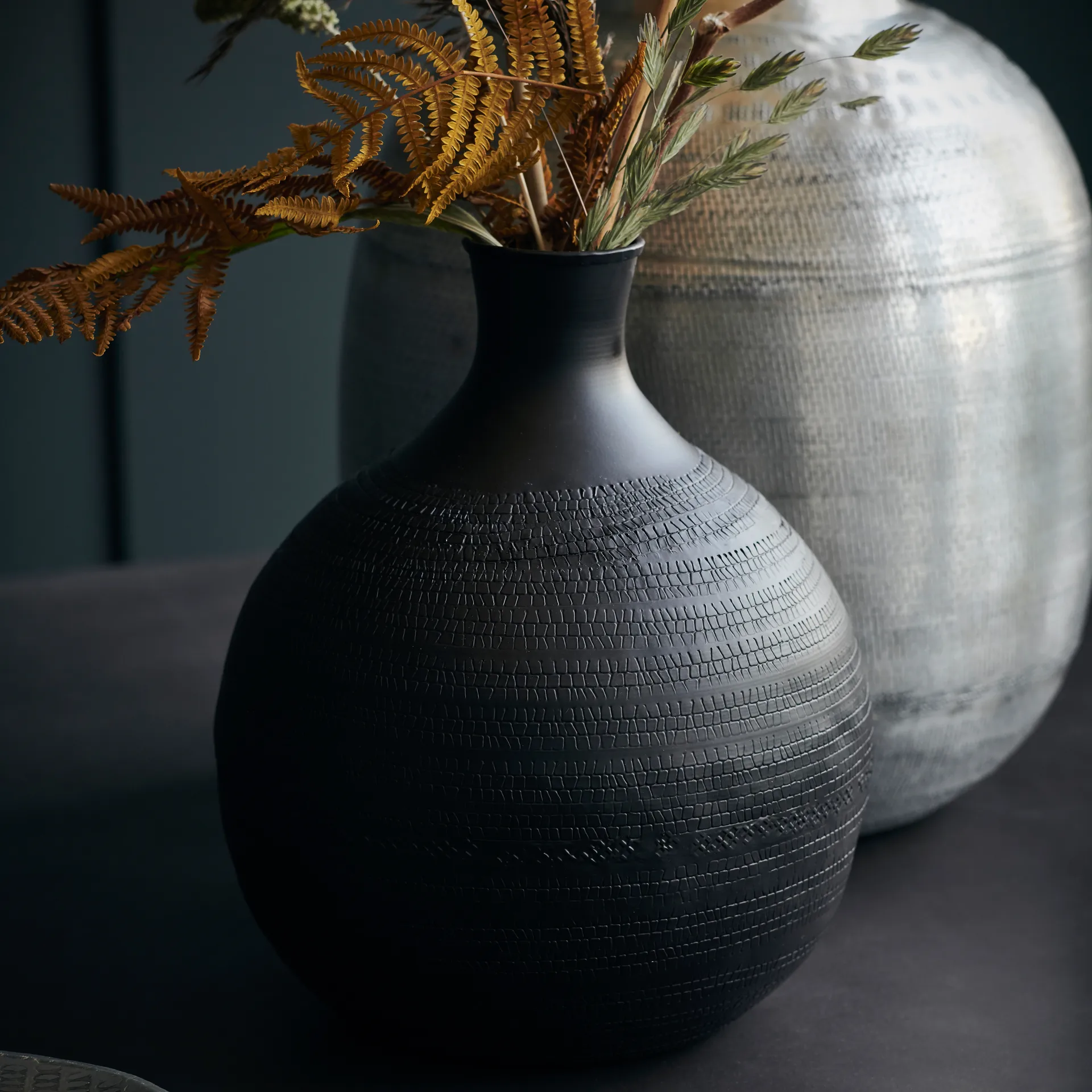 Vase Reena 25 cm, Marron House Doctor