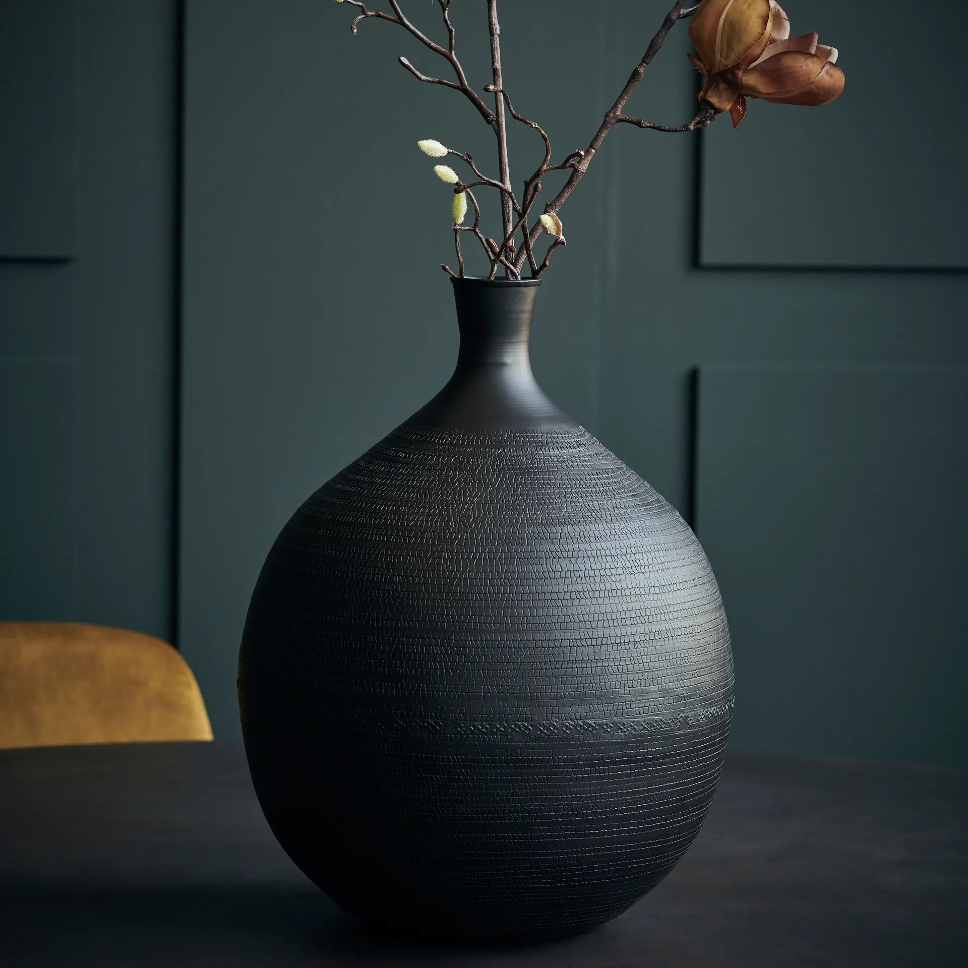 Vase Reena 38 cm, Marron House Doctor