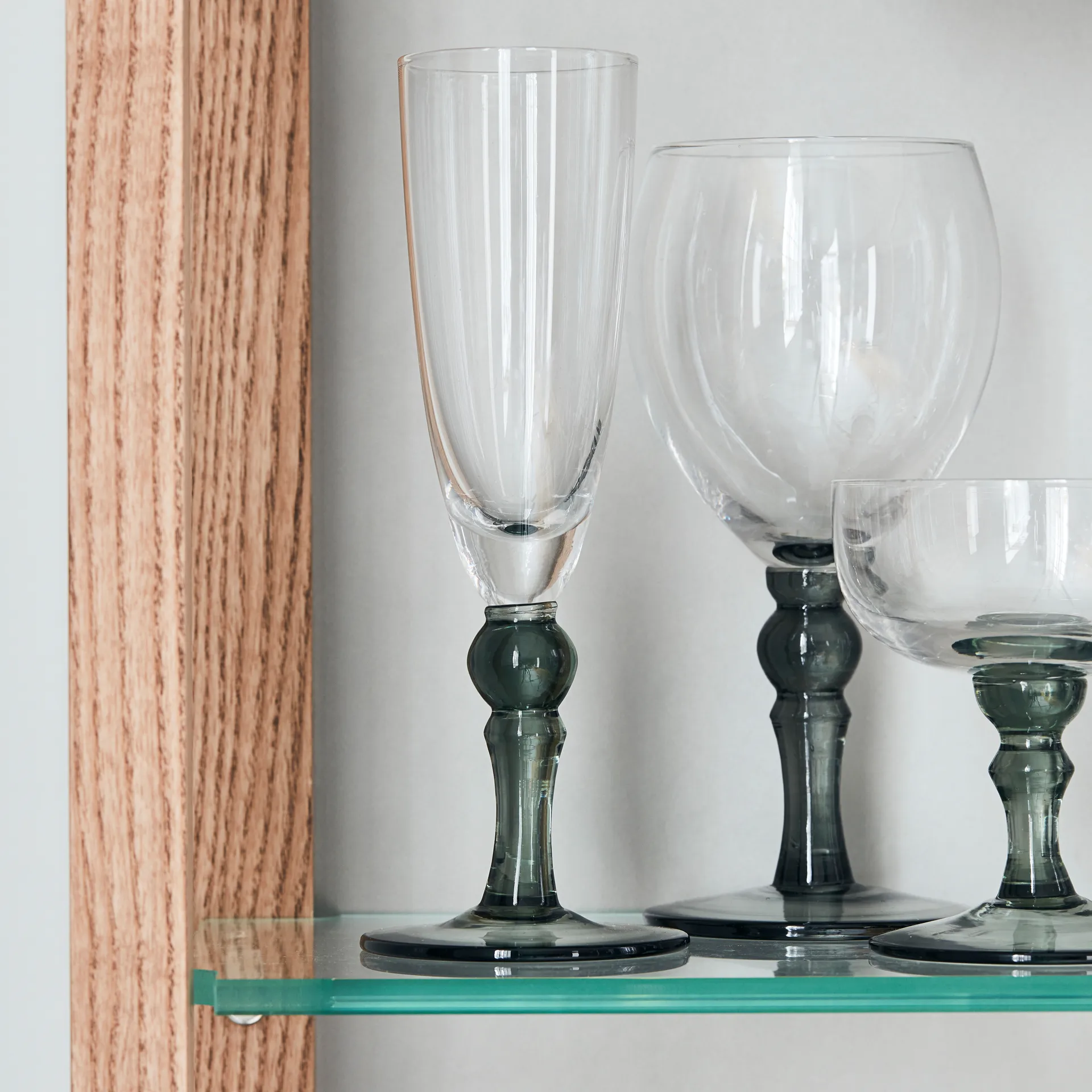 Verre à champagne Meyer 25 cl, Clear-grey House Doctor