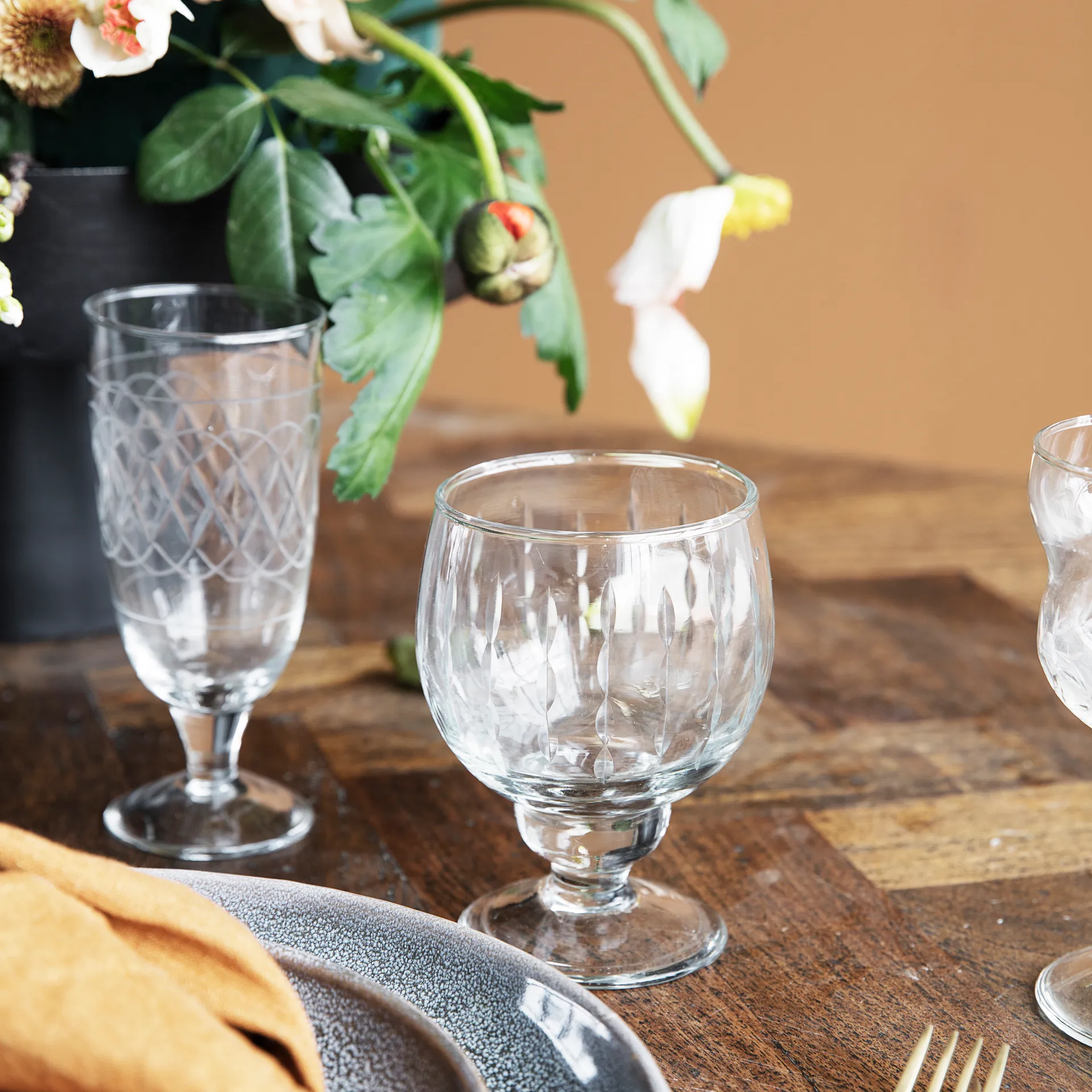 Verre à vin blanc Vintage, clair House Doctor