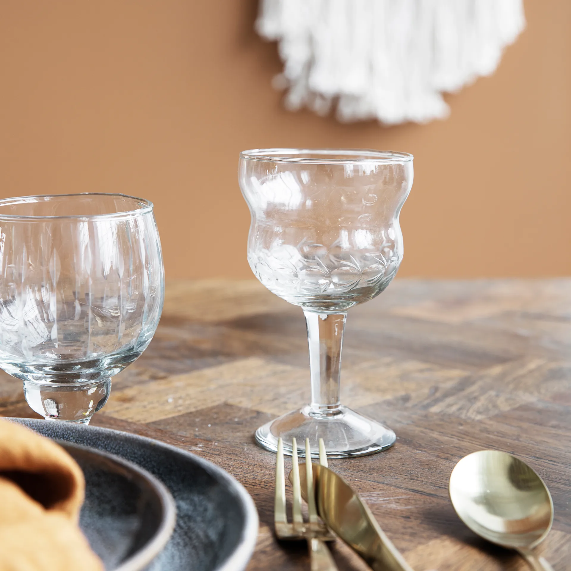 Verre à vin rouge Vintage, clair House Doctor