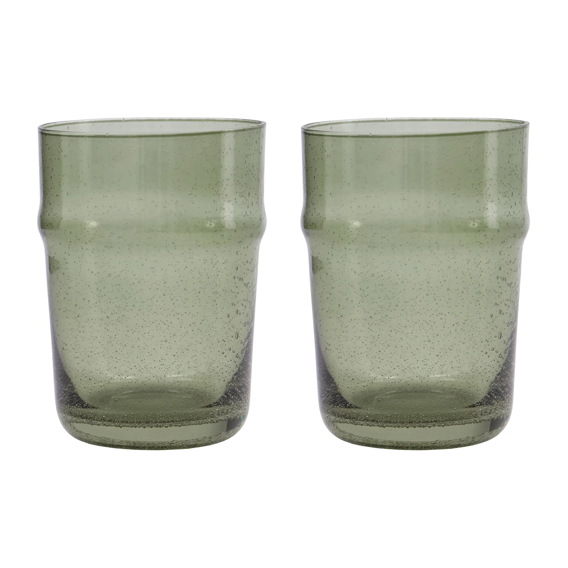 Verre Rain 10,5 cm, lot de 2, Vert House Doctor