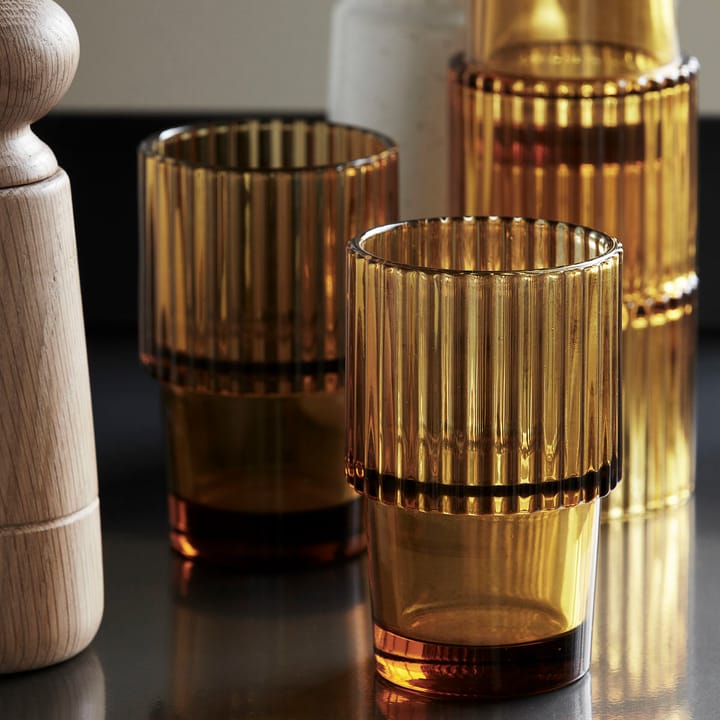 Verre Rills Lot de 4, Ambre House Doctor