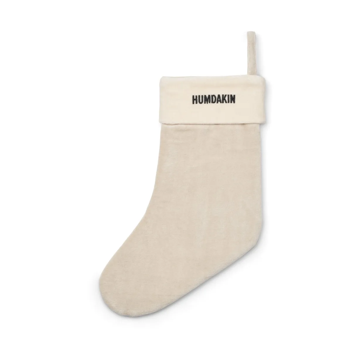 Chaussette de Noël Humdakin velvet, Light stone Humdakin