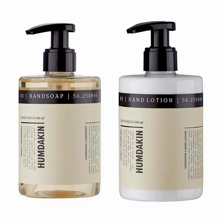 Coffret cadeau soin des mains Humdakin 2 x 300 ml, Peony & cranberry Humdakin