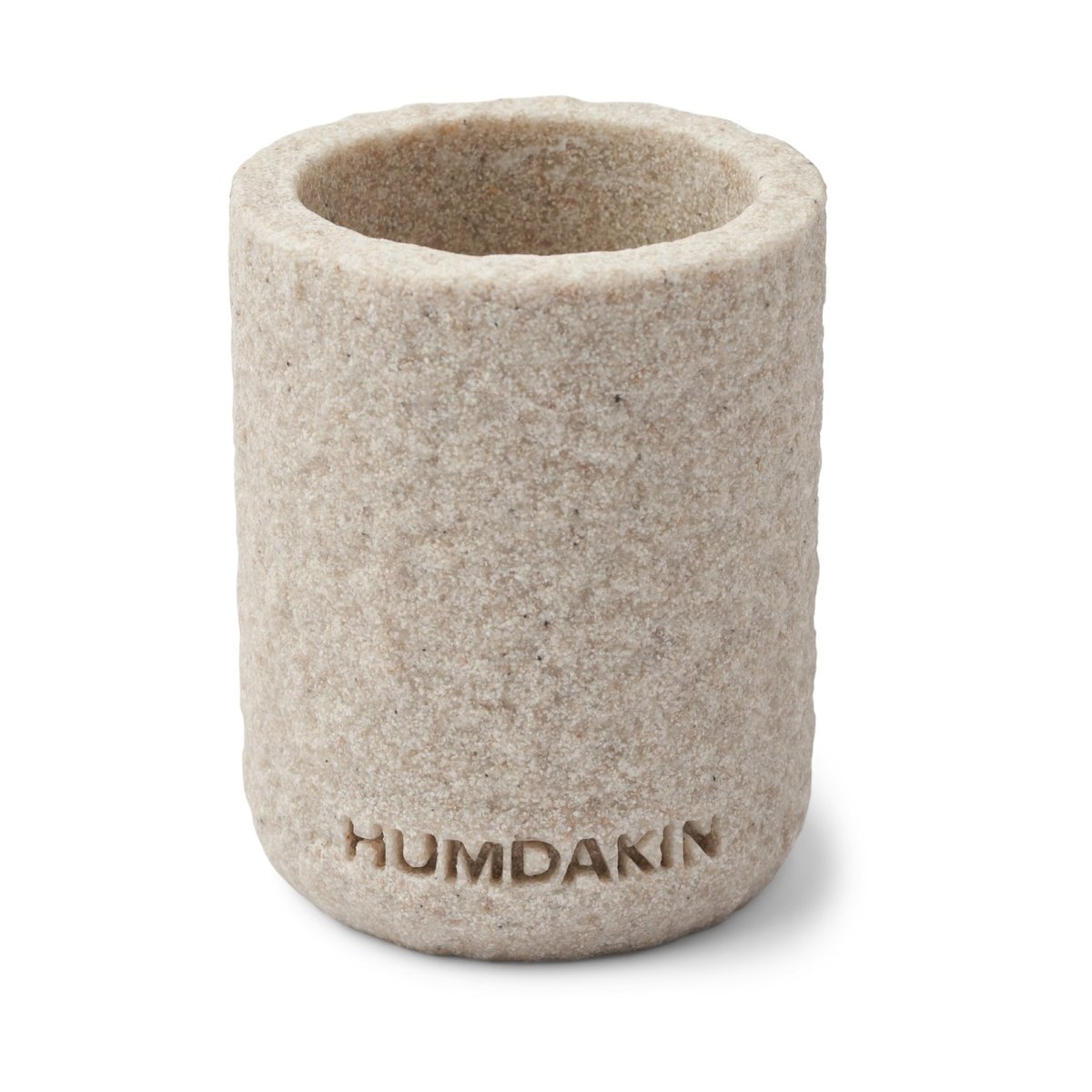 humdakin gobelet pour brosse à dents humdakin sandstone 10 cm natural