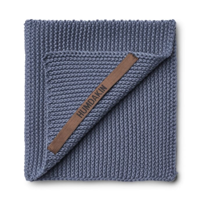 Lavette Humdakin Knitted 28x28 cm - Blue stone - Humdakin