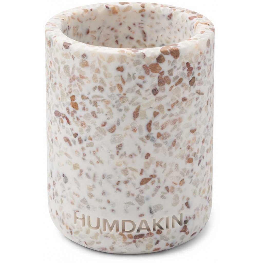 humdakin mug à brosse à dents humdakin terrazzo 10 cm white-brown