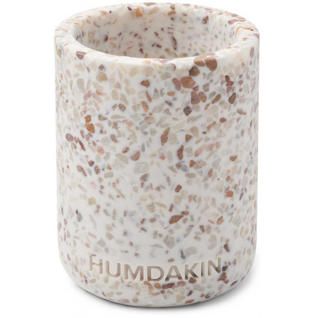 Humdakin Mug à brosse à dents Humdakin Terrazzo 10 cm White-brown