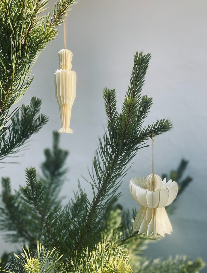 Pack de 3 décorations de Noël à suspendre Humdakin, Blanc cassé/or Humdakin