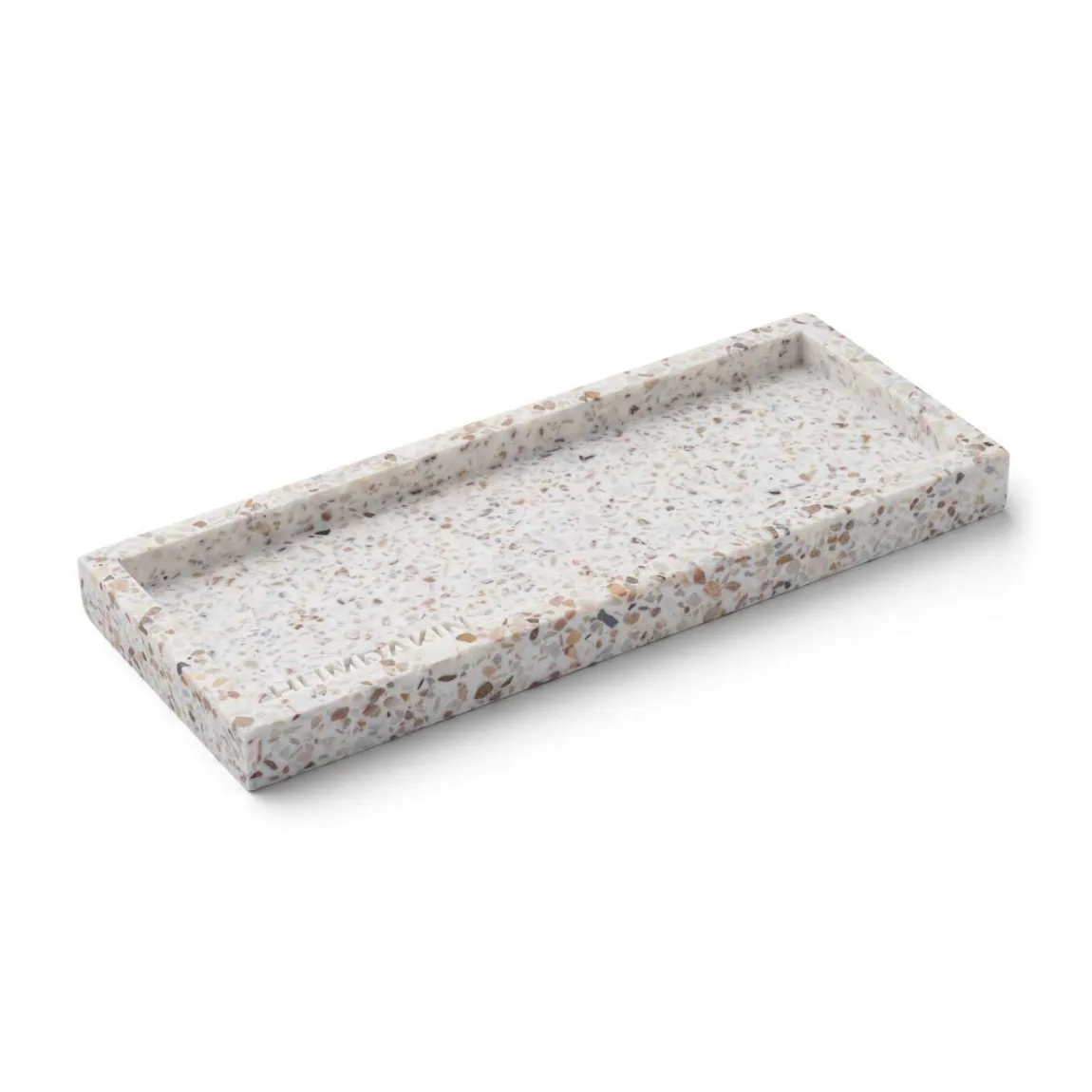 Plateau Humdakin Terrazzo 10x25 cm, White-brown Humdakin