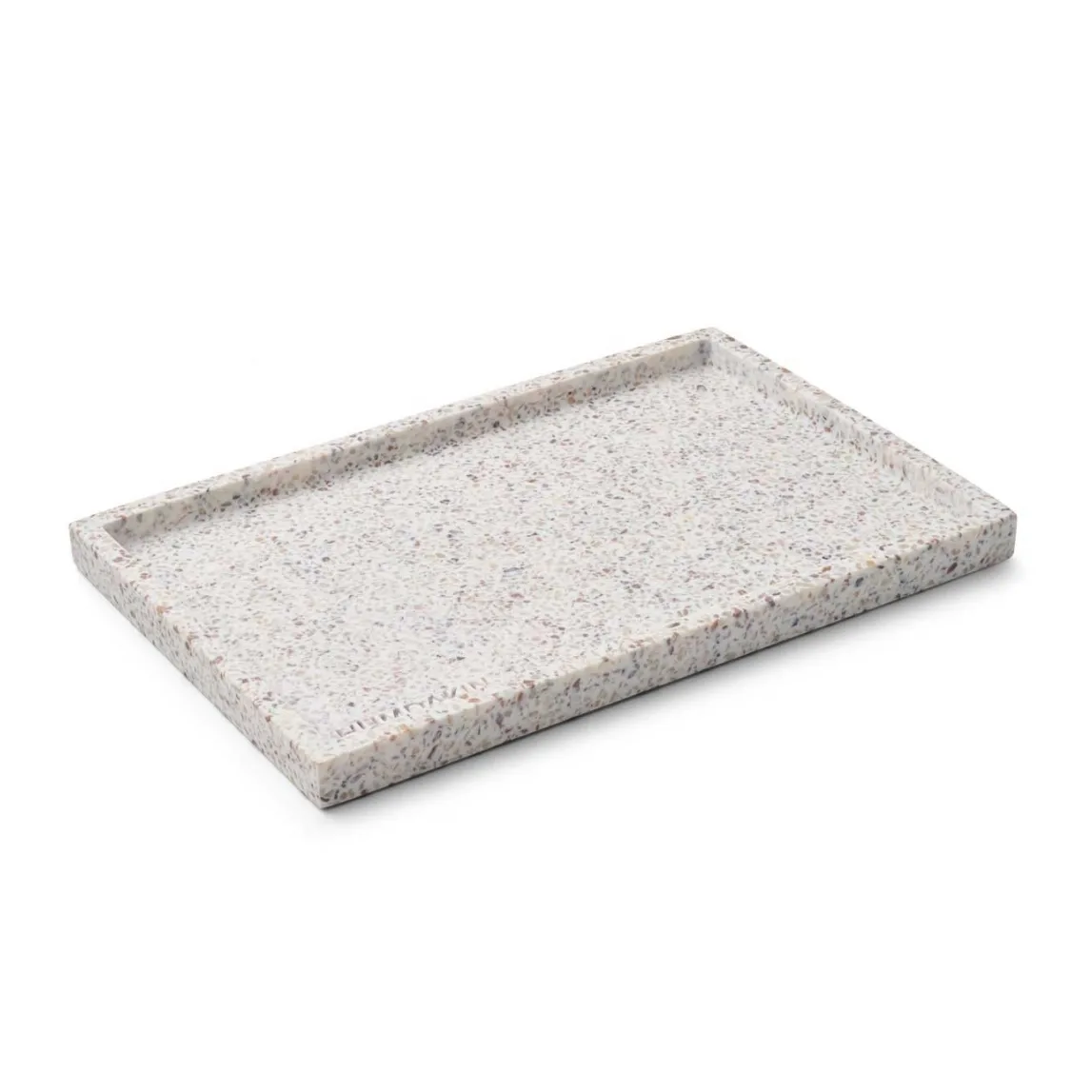 Plateau Humdakin Terrazzo 30x20 cm, White-brown Humdakin