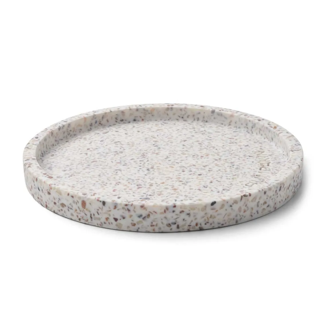 Plateau rond Humdakin Terrazzo Ø20 cm, White-brown Humdakin