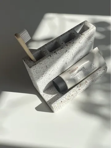 Porte-brosse à dents Humdakin Terrazzo - Red-beige - Humdakin