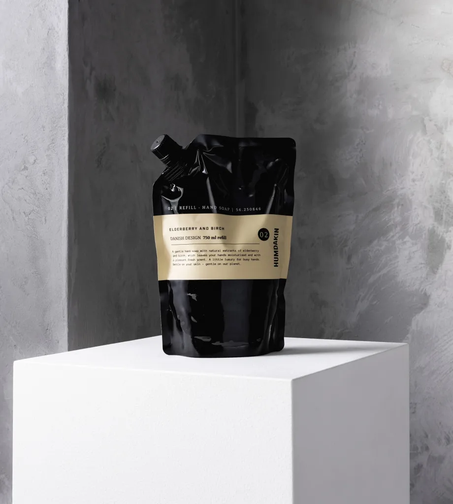 Recharge pour savon à mains Humdakin 750 ml, Elderberry & birch Humdakin