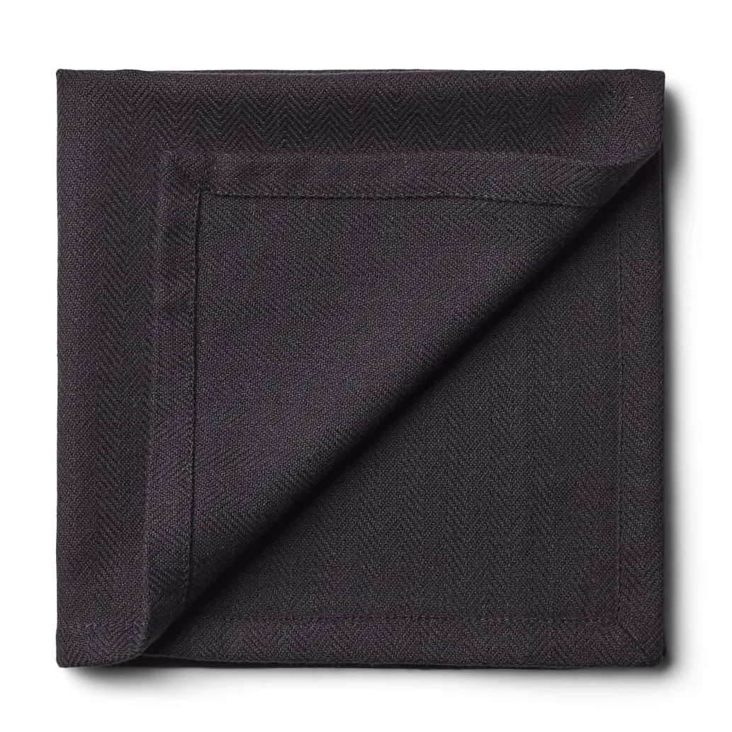 Serviette en tissu Humdakin 40x40 cm Lot de 2, Coal Humdakin