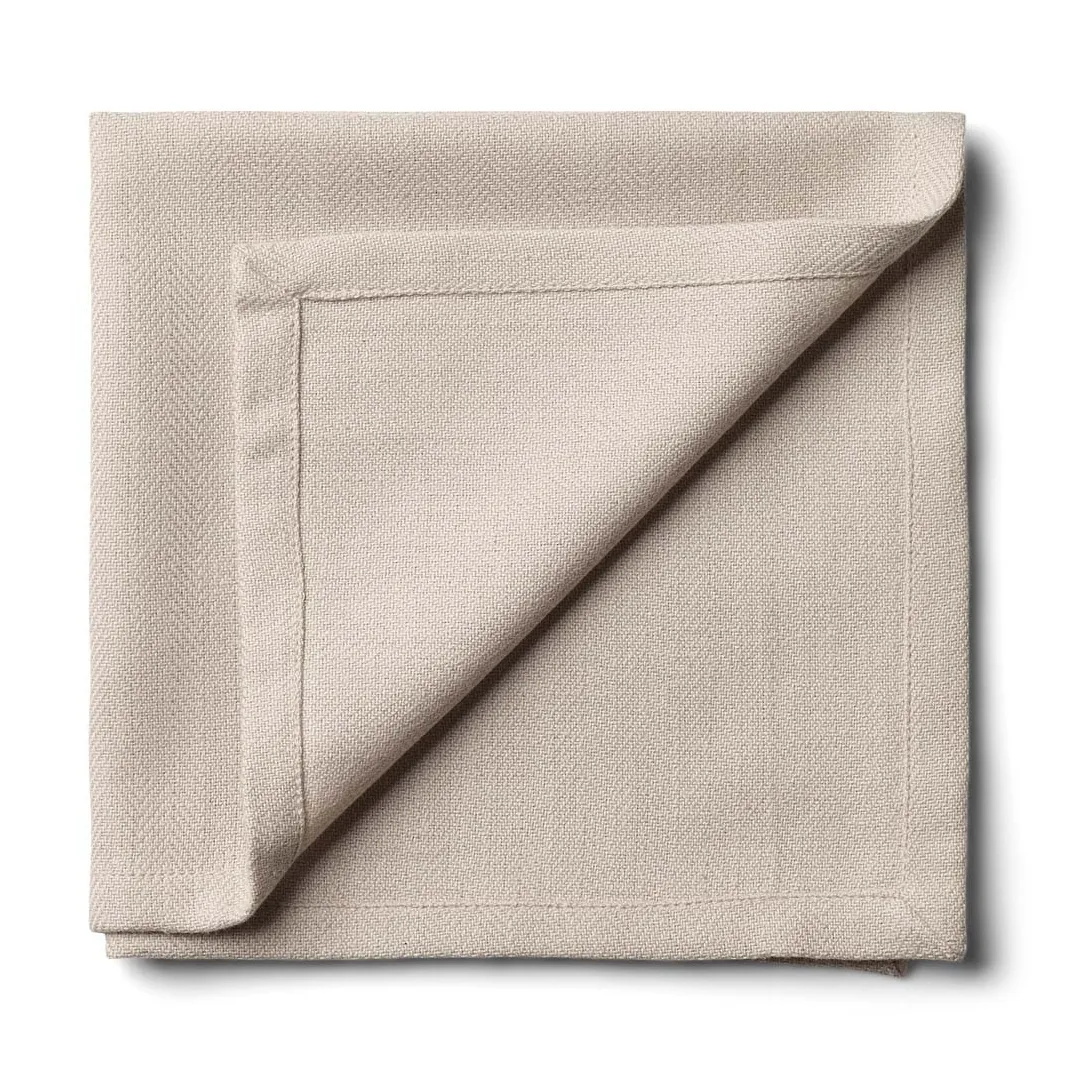 Serviette en tissu Humdakin 40x40 cm Lot de 2, Light stone Humdakin