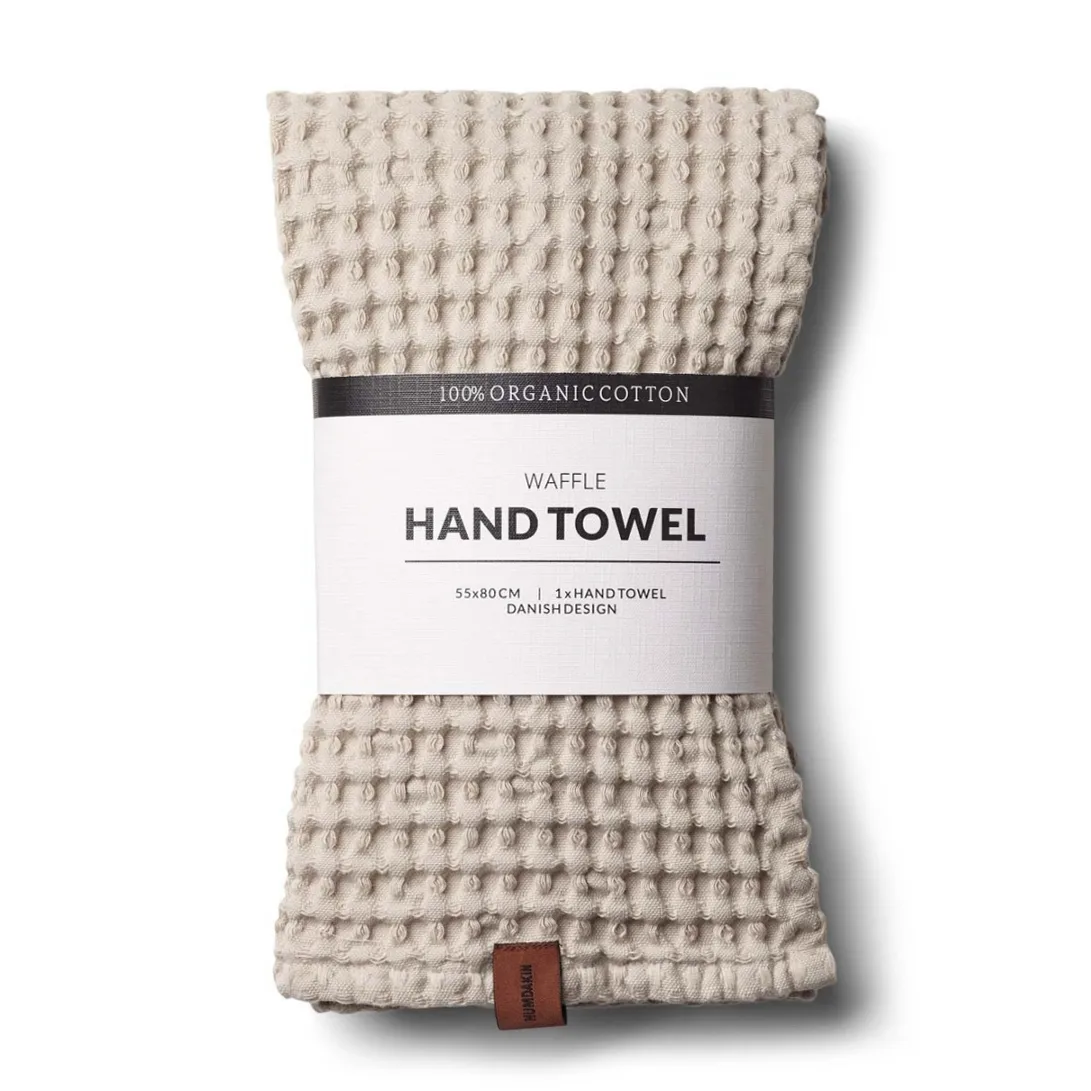 Serviette Humdakin Waffle 55x80 cm, Light stone Humdakin