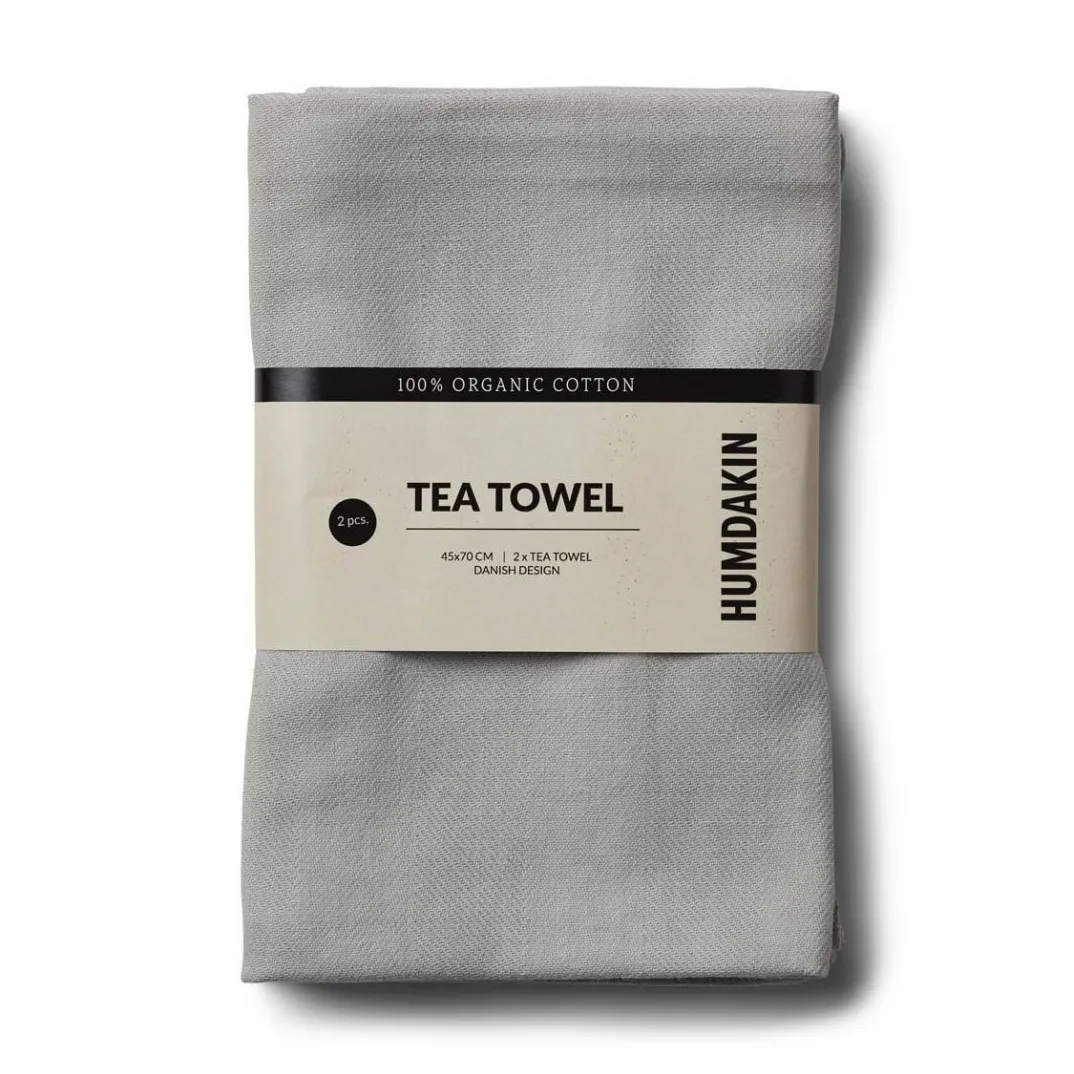Torchon écologique Humdakin 45x70 cm, lot de 2, Stone Humdakin