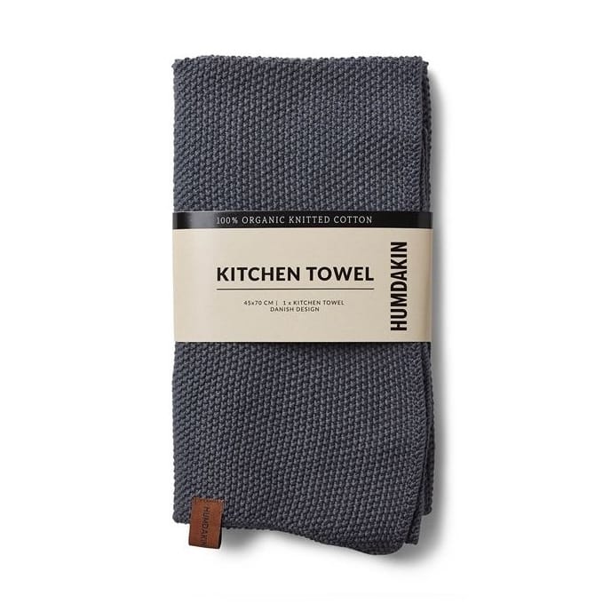Torchon Humdakin Knitted 45x70 cm, Dark ash Humdakin