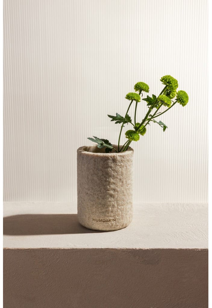 Vase Humdakin en grès 10 cm, Sand Humdakin
