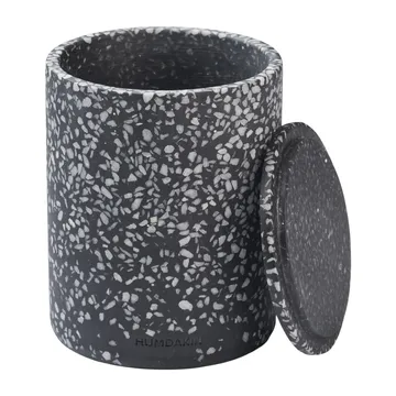 Vase Humdakin Terrazzo avec couvercle Ø10 cm - Noir - Humdakin
