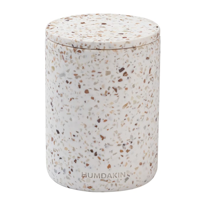 Vase Humdakin Terrazzo avec couvercle Ø10 cm - Rouge/Beige - Humdakin