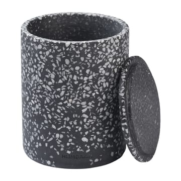 Vase Humdakin Terrazzo avec couvercle Ø13 cm - Noir - Humdakin