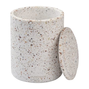 Vase Humdakin Terrazzo avec couvercle Ø13 cm - Rouge/Beige - Humdakin