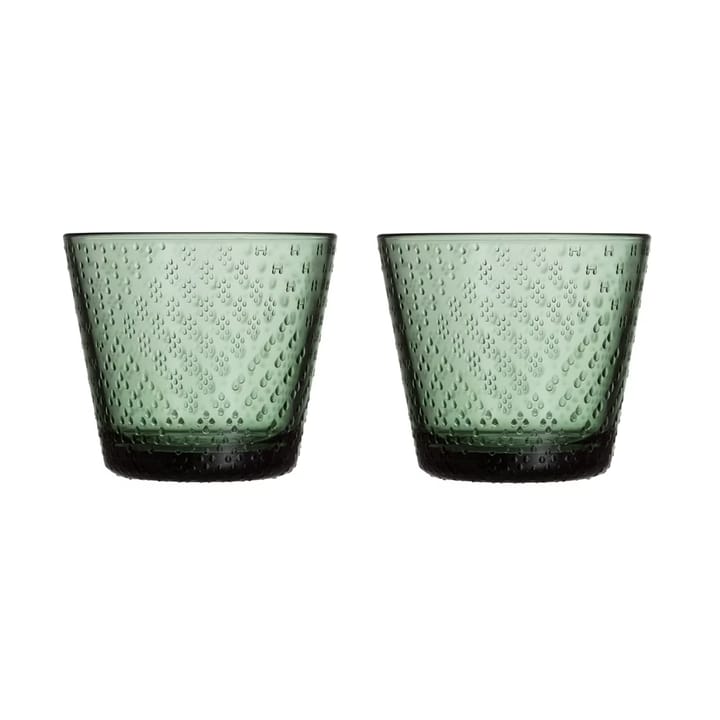 2 verres à boire Tundra 29 cl - Vert pin - Iittala