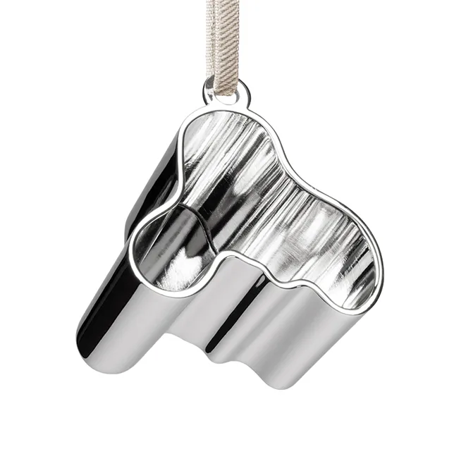 Aalto suspension décorative en métal, Argent Iittala